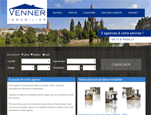 Tablet Screenshot of agencevenner.fr
